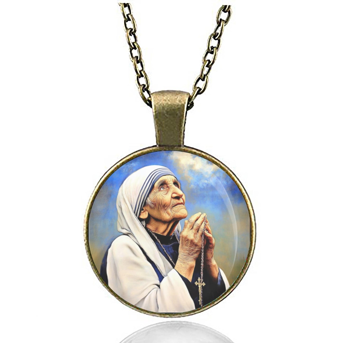 Mother Teresa Necklace | Pendant Teresa of Calcutta Medal