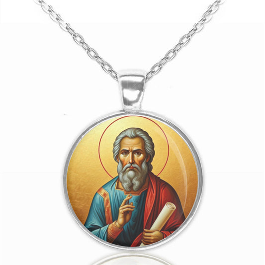 St. Joshua Necklace Medal Pendant Patron Saint Religious Jewelry