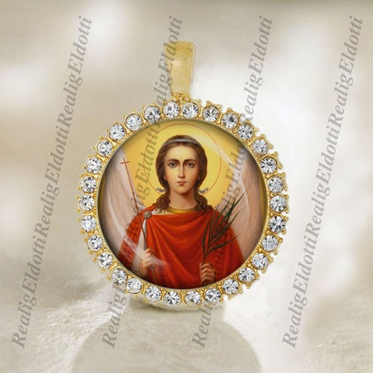 My Guardian Angel Religious Christian Orthodox Gold Medal Pendant Jewelry