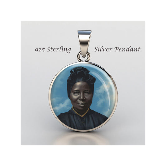 Saint Josephine Bakhita Religious Devotional sterling silver 925 Christian Medal Patron