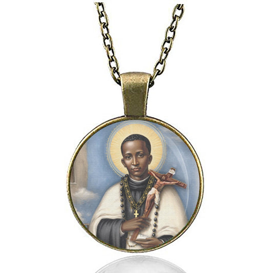 St. Martin de Porres Catholic Necklace Medal Dominican Order Brother Pendant
