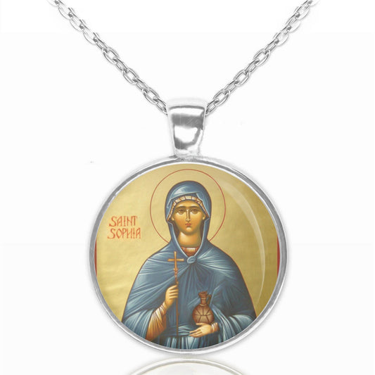 St Sophia Necklace - Saint Sofia Unique Handmade Jewelry