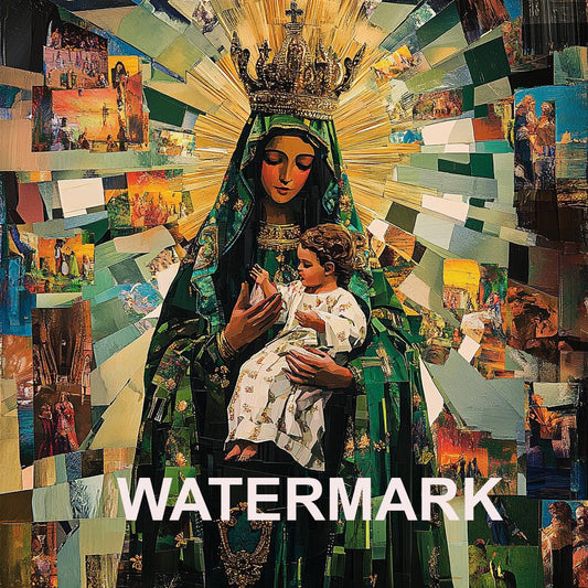 Our Lady Mary de Nazare collage Religious Art Digital Image image 0