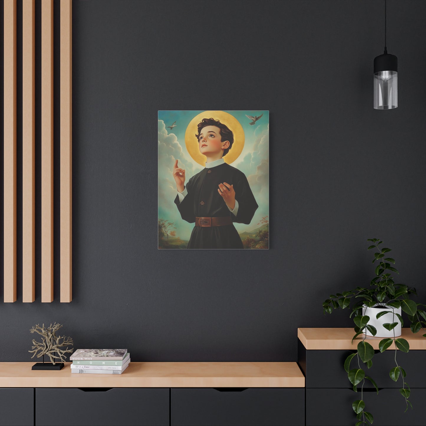 St. Dominic Savio Catholic Canvas Wall Art, Christian Decor