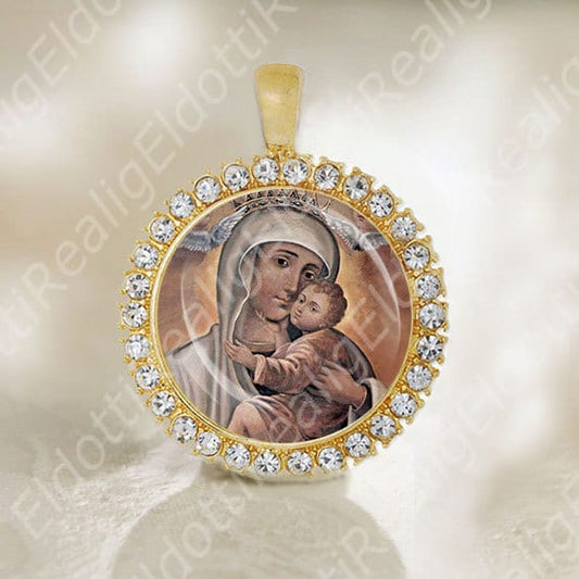 Our Lady of Mount Carmel Mary Medal Catholic Religious Jewelry