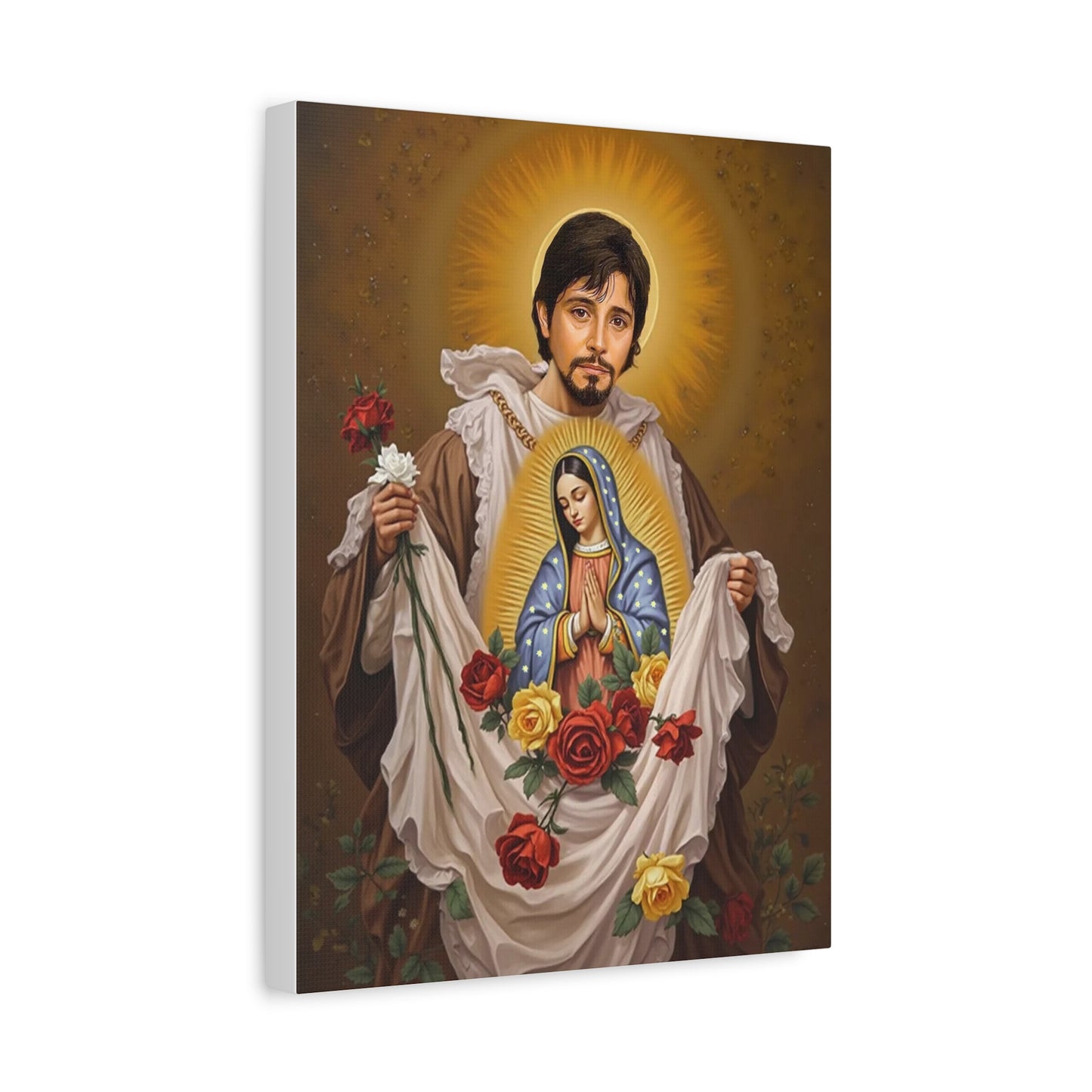 St. Juan Diego Catholic Canvas Wall Art, Christian Decor