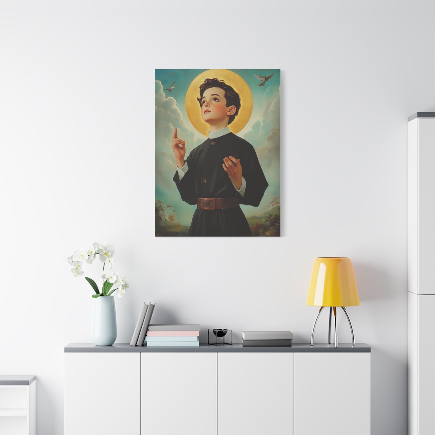St. Dominic Savio Catholic Canvas Wall Art, Christian Decor
