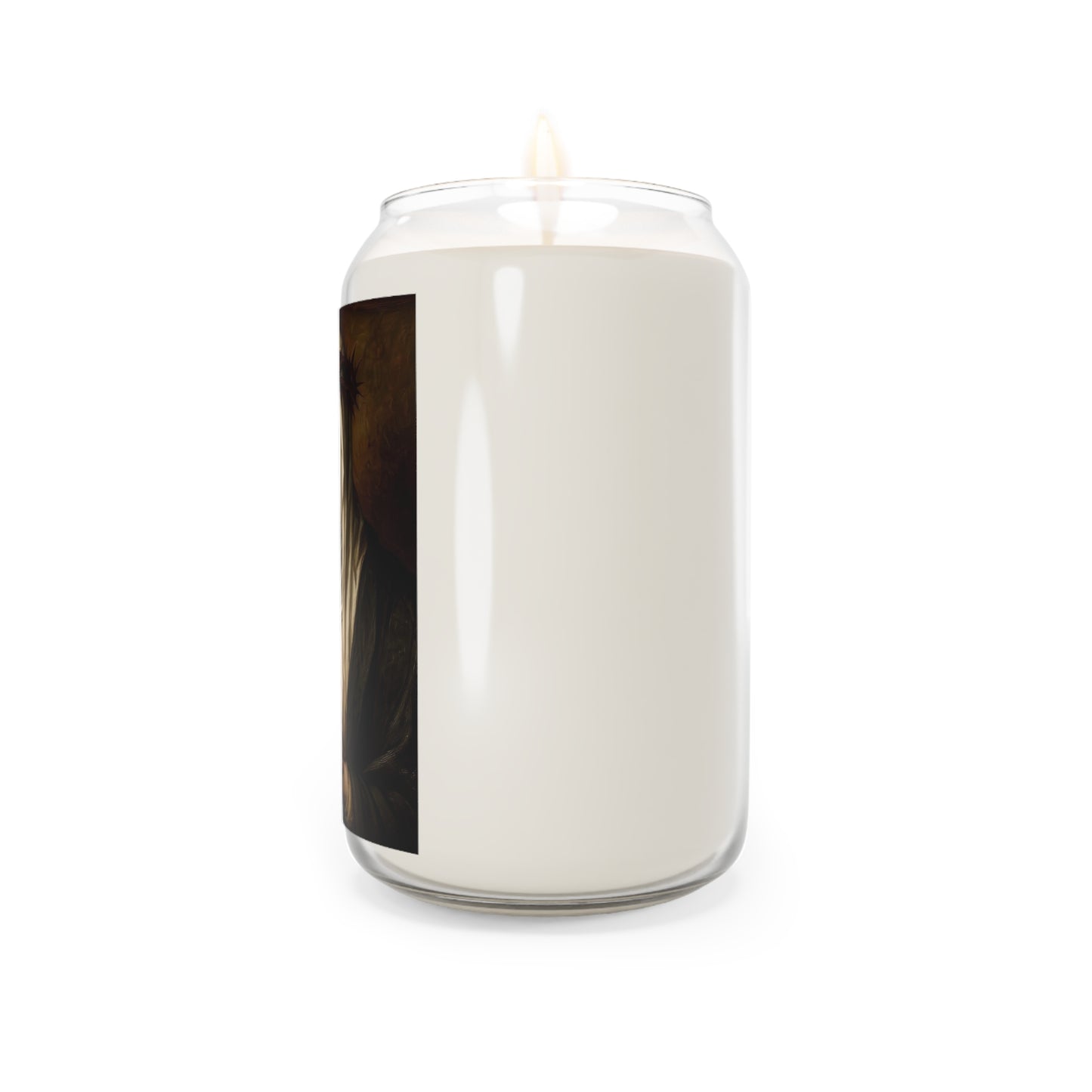 St. Catherine of Siena with Crown of Thorns Catholic Serenity Scented Candle, 13.75oz | Relaxation Gift, Home Decor