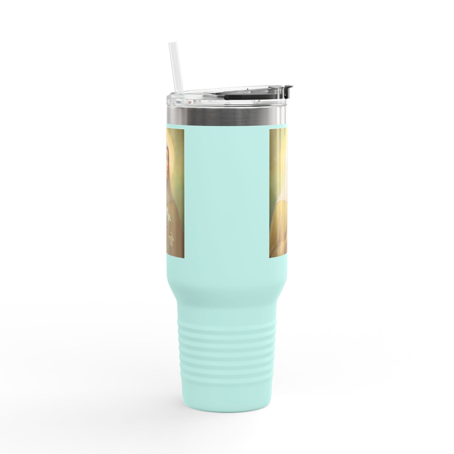 St.Ada Insulated Travel Mug - Perfect for Nature Lovers, Faith, Spiritual Gifts 40oz