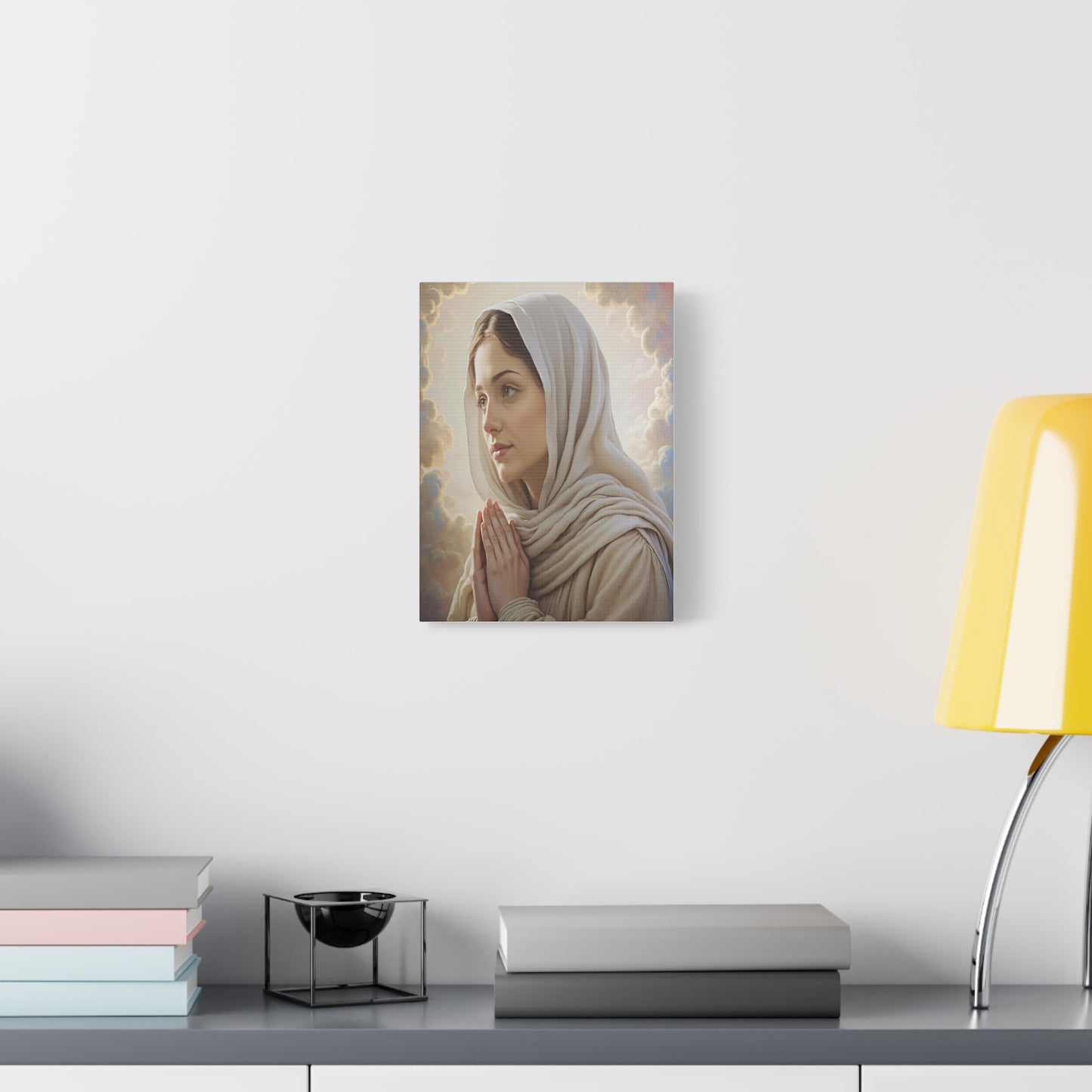 St. Bernadette Canvas Print, Catholic Decor Wall, Gift Religious Christian
