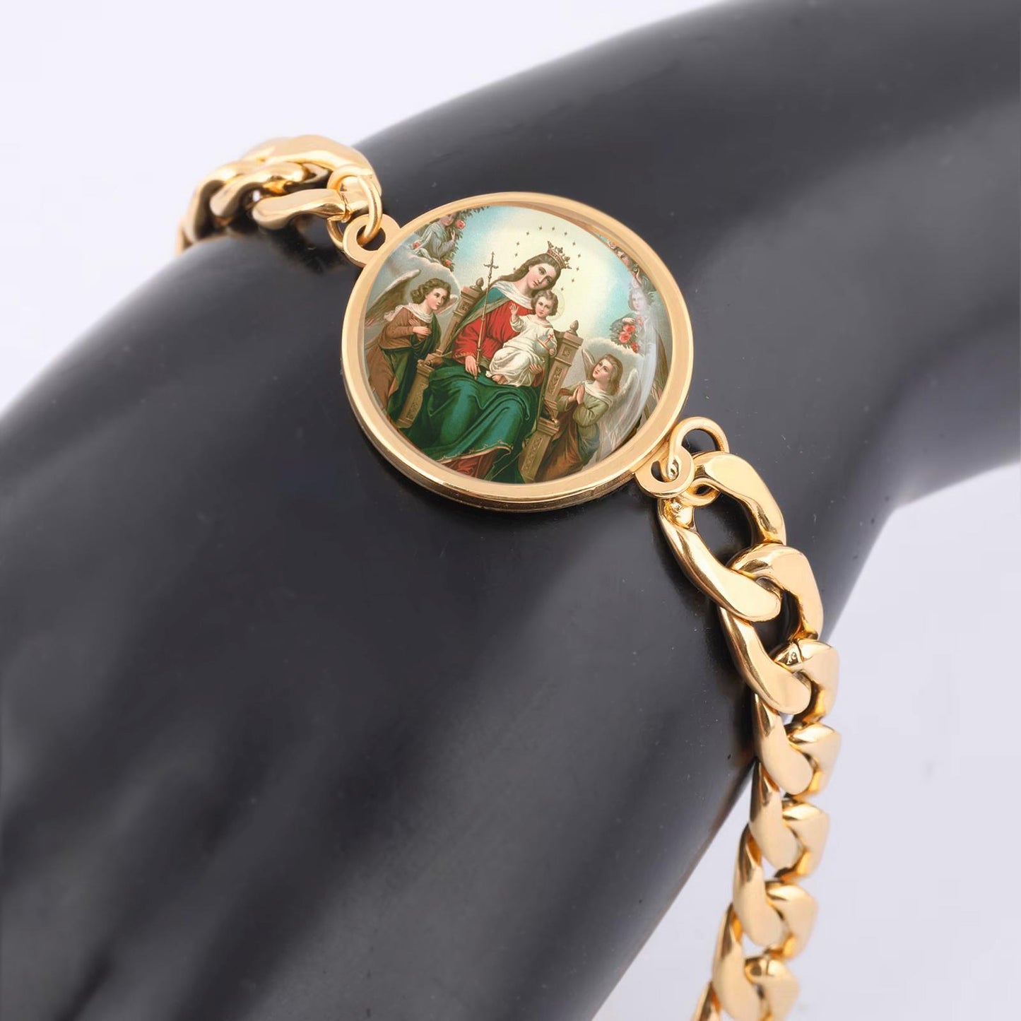 Our Lady Queen Of Heaven Bracelet Mother Mary Catholic Bracelet