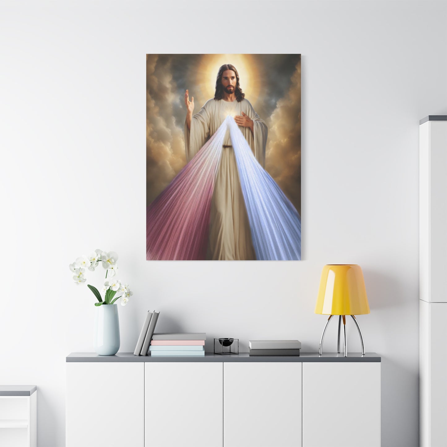 Jesus Divine Mercy Catholic Canvas Wall Art, Christian Decor