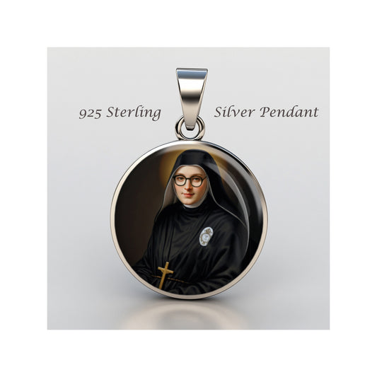 Saint Elena Aiello Blessed Catholic sterling silver 925 Christian Medal Patron image 0
