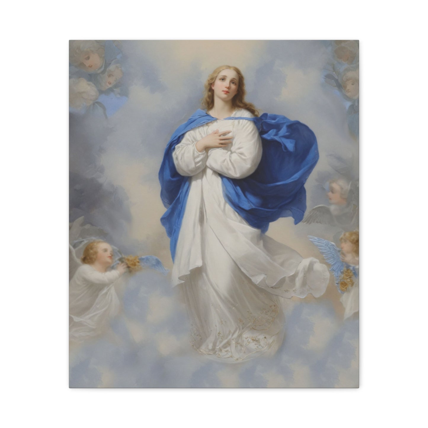 Ready to Hang - Mary Our Lady Assumption Catholic Canvas Wall Art, Christian Decor