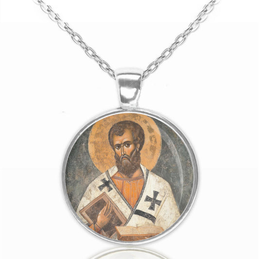 Saint Andrew of Crete Medal Necklace Pendant