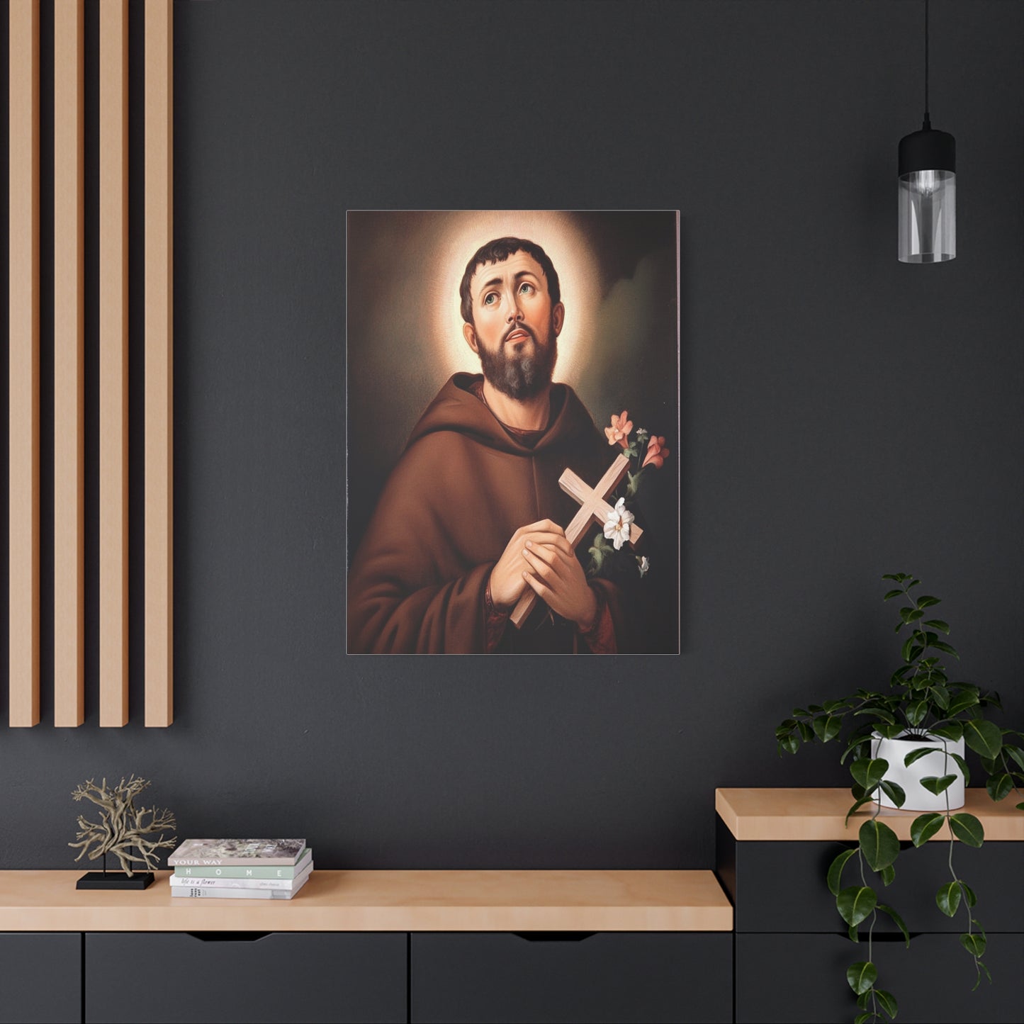 St. Fidelis of Sigmaringen Catholic Canvas Wall Art, Christian Decor