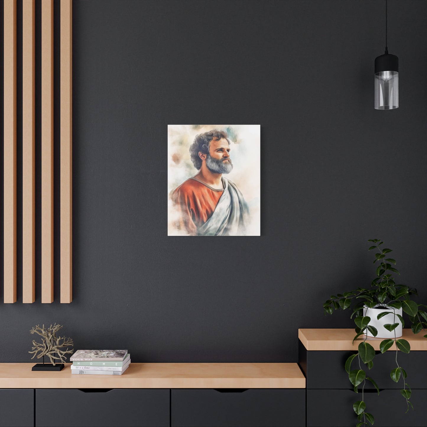 Ready to Hang - St. Paul the Apostle watercolor Catholic Canvas Wall Art, Christian Decor
