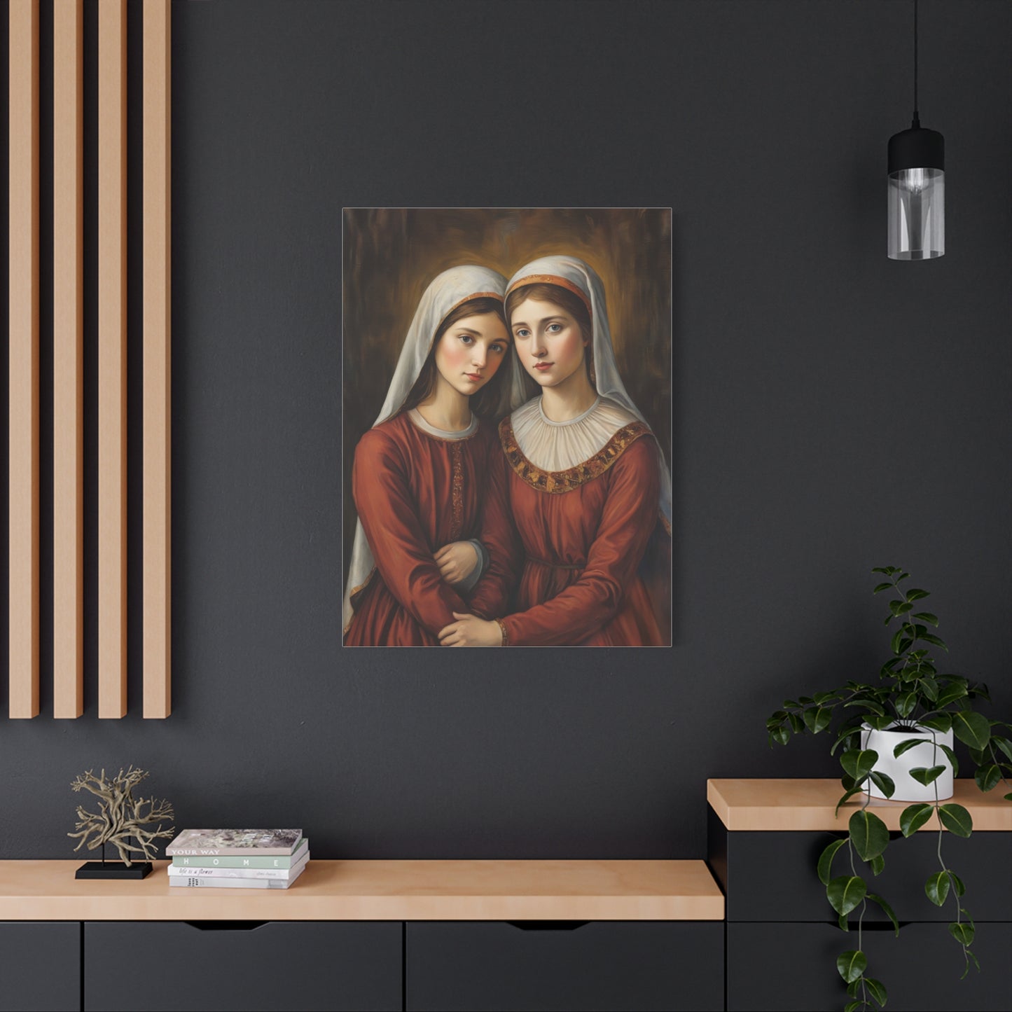 Ready to Hang - Sts. Perpetua and Felicity Catholic Canvas Wall Art, Christian Decor