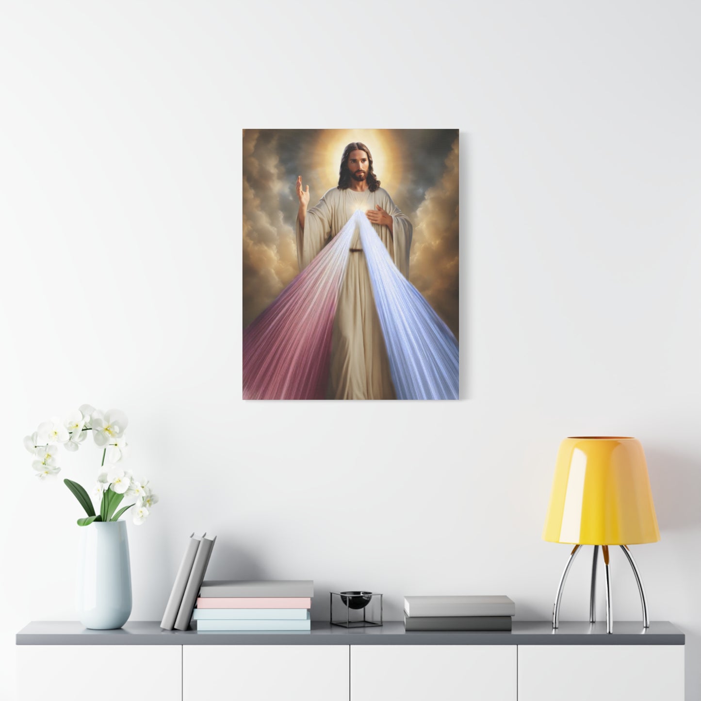 Jesus Divine Mercy Catholic Canvas Wall Art, Christian Decor