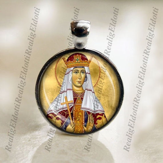 St. Alexandra Catholic Medal Pendant Christian Religious Jewelry