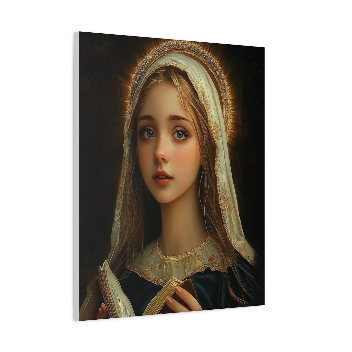 St. Hildegard of Bingen Catholic Canvas Wall Art, Christian Decor