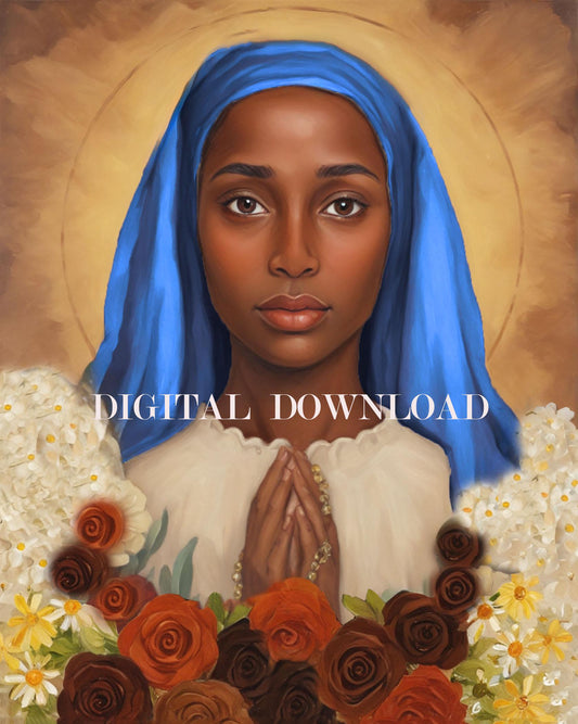 Our Lady of Kibeho Religious Art Digital Image Catholic Print image 0