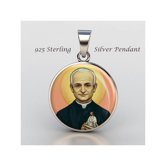 Saint Andre Bessette Catholic sterling silver 925 Christian Medal Patron Pendant