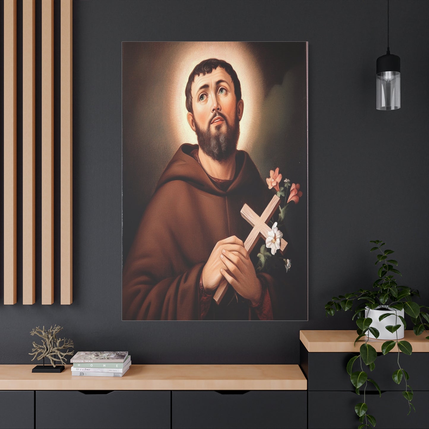 St. Fidelis of Sigmaringen Catholic Canvas Wall Art, Christian Decor
