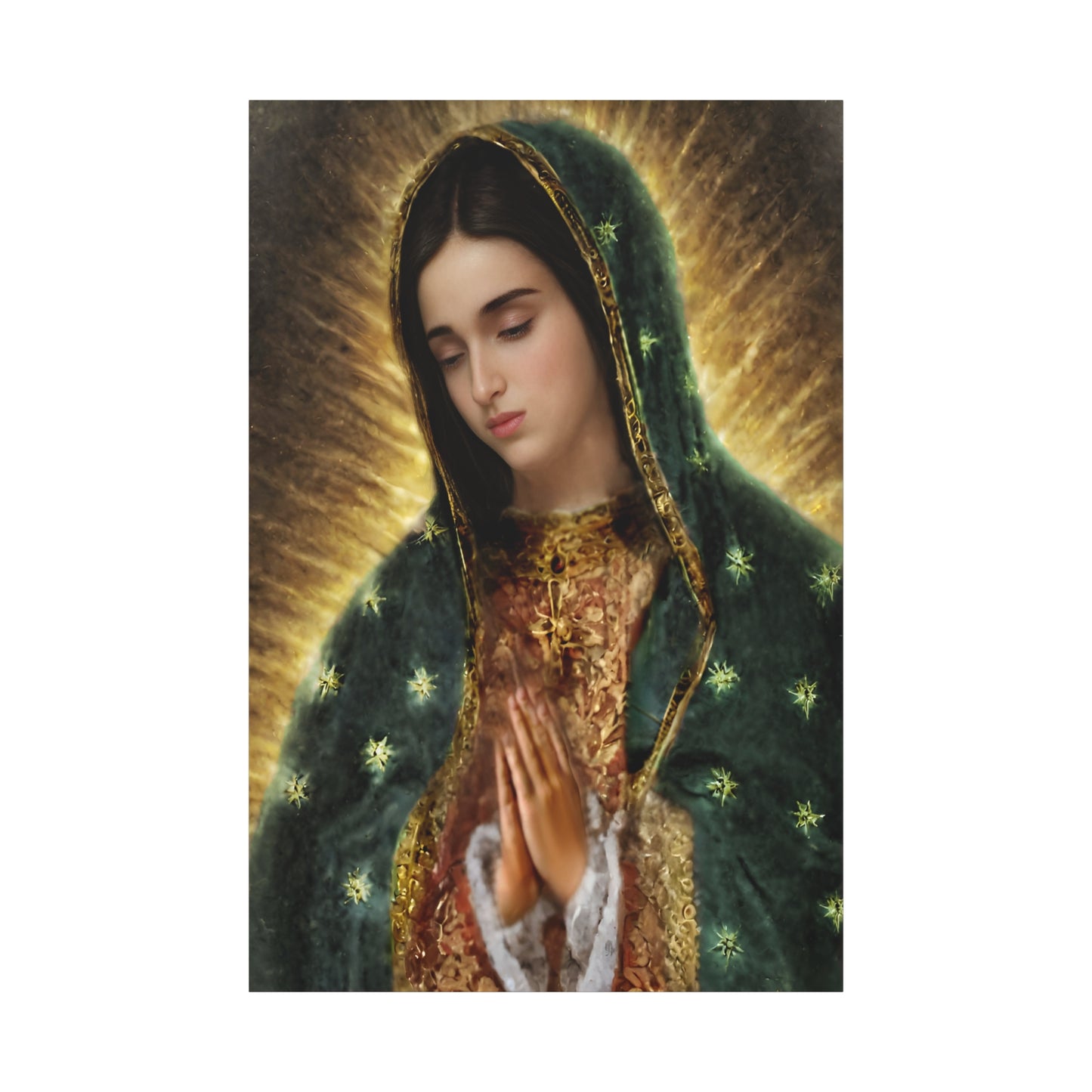 Ready to Hang - Our Lady of Guadalupe Catholic Canvas Wall Art, Christian Decor