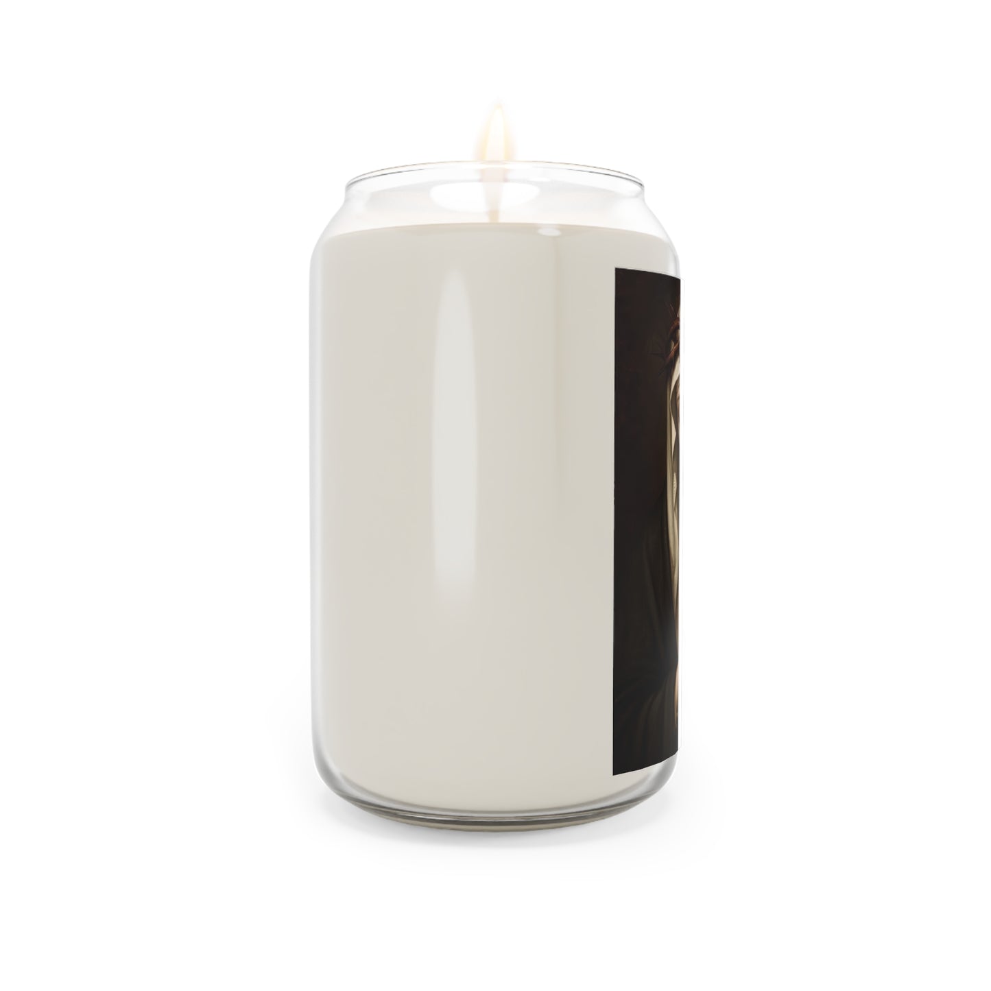St. Catherine of Siena with Crown of Thorns Catholic Serenity Scented Candle, 13.75oz | Relaxation Gift, Home Decor