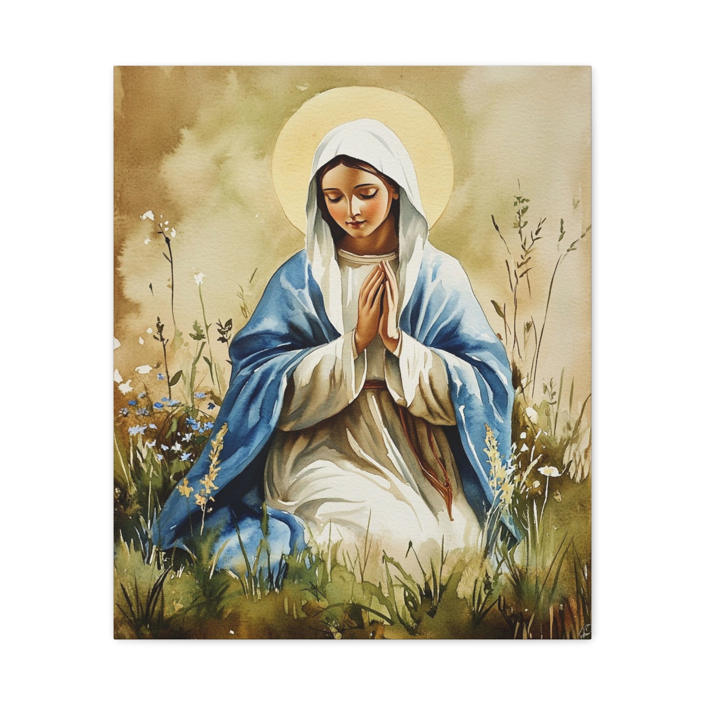 Ready to Hang - Our Lady The Most Holy Mary Catholic Canvas Wall Art, Christian Decor