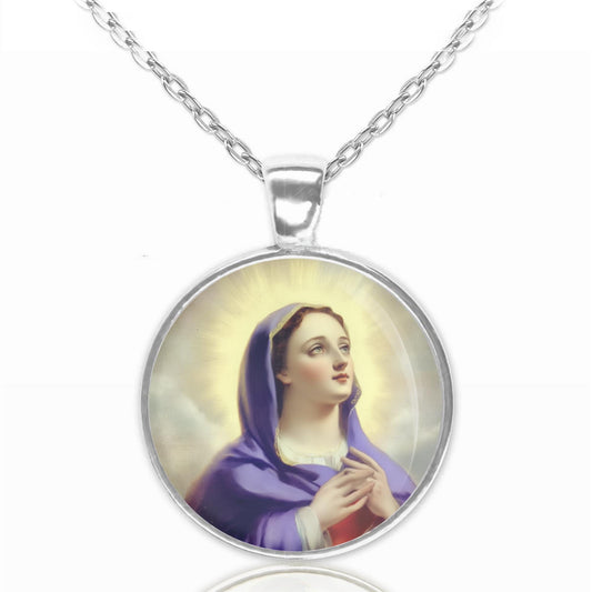 Saint Mary Magdalene Christian Religious Catholic Medal Pendant Necklace