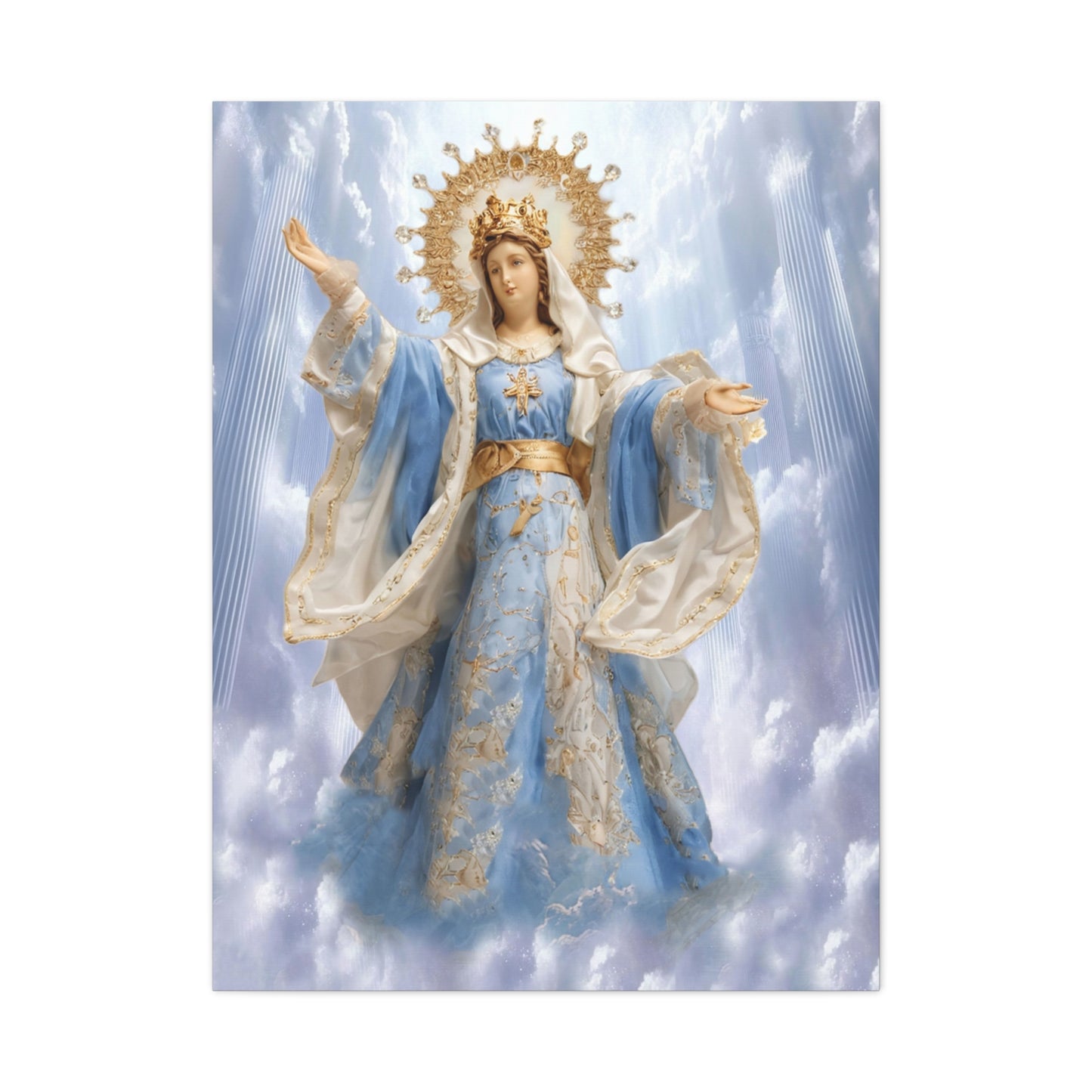 Our Lady of Assumption Bulakan Canvas Print, Catholic Decor Wall, Gift Religious Christian
