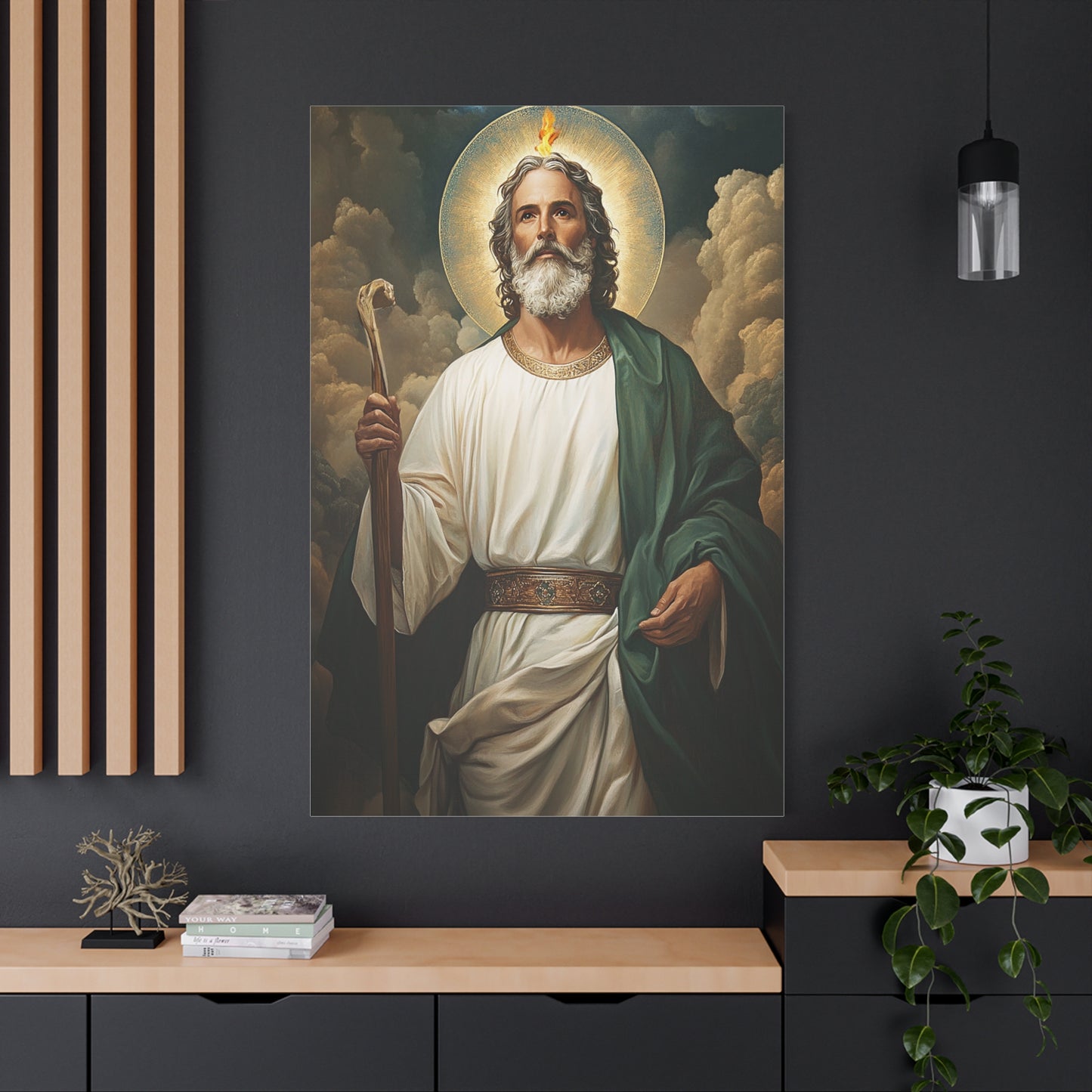 St. Jude Thaddeus Catholic Canvas Wall Art, Christian Decor