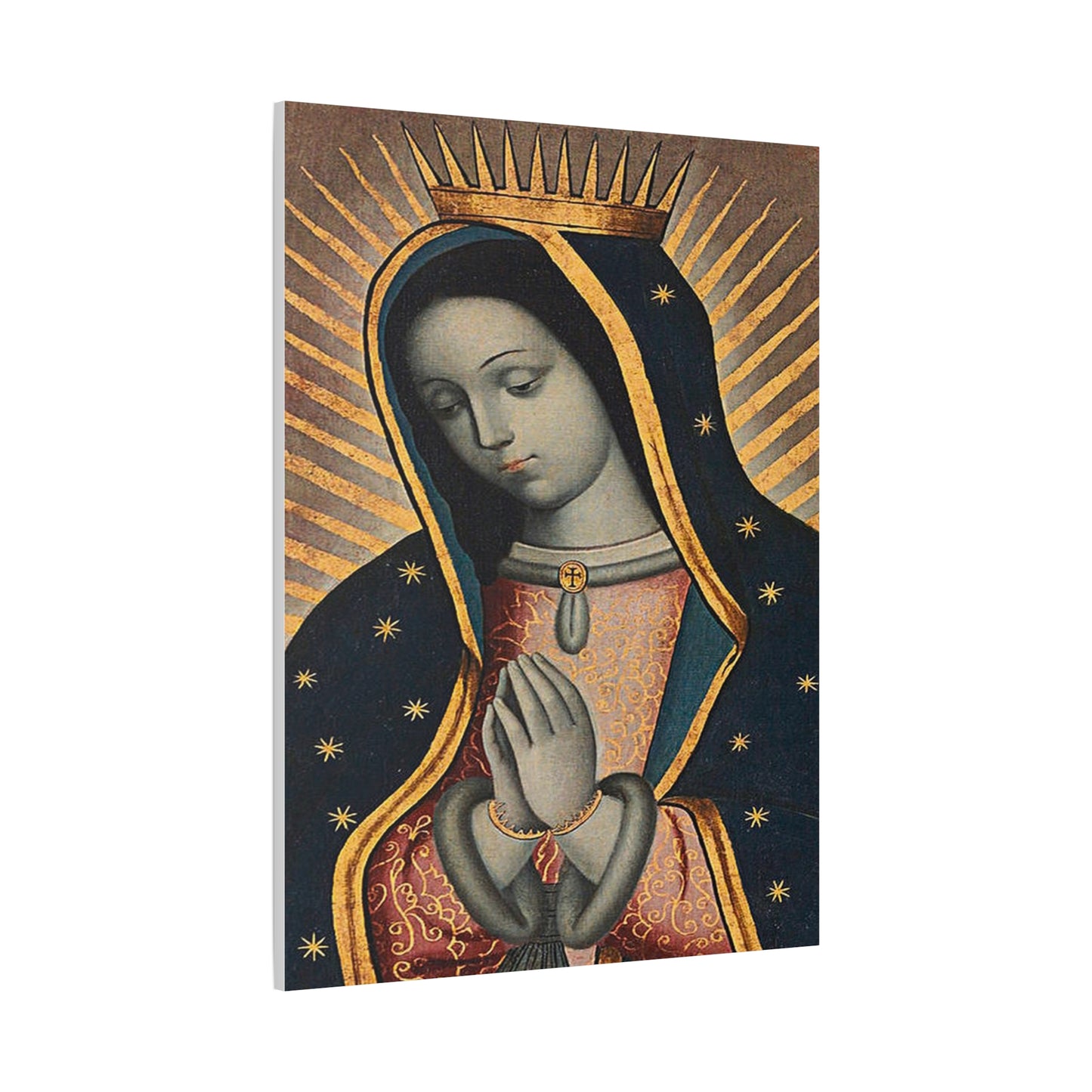Virgin Of Guadalupe Catholic HQ Print on Canvas Ready To Hang - Virgin Mary Canvas