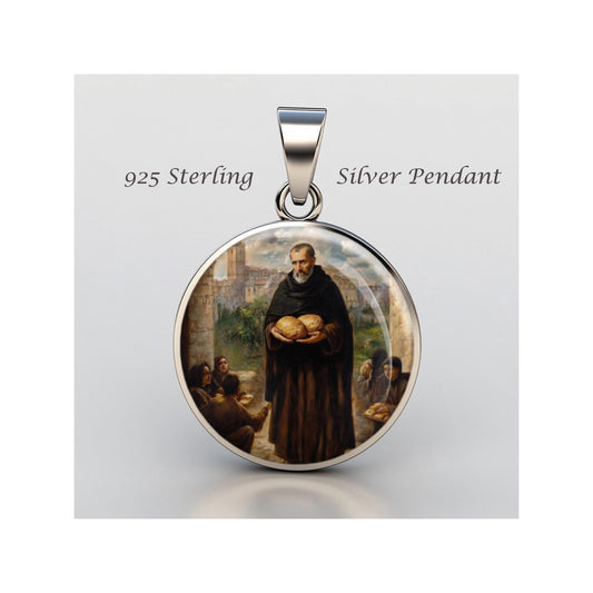 Saint Albert Adam Chmielowski Religious Devotional sterling silver 925 Christian Medal