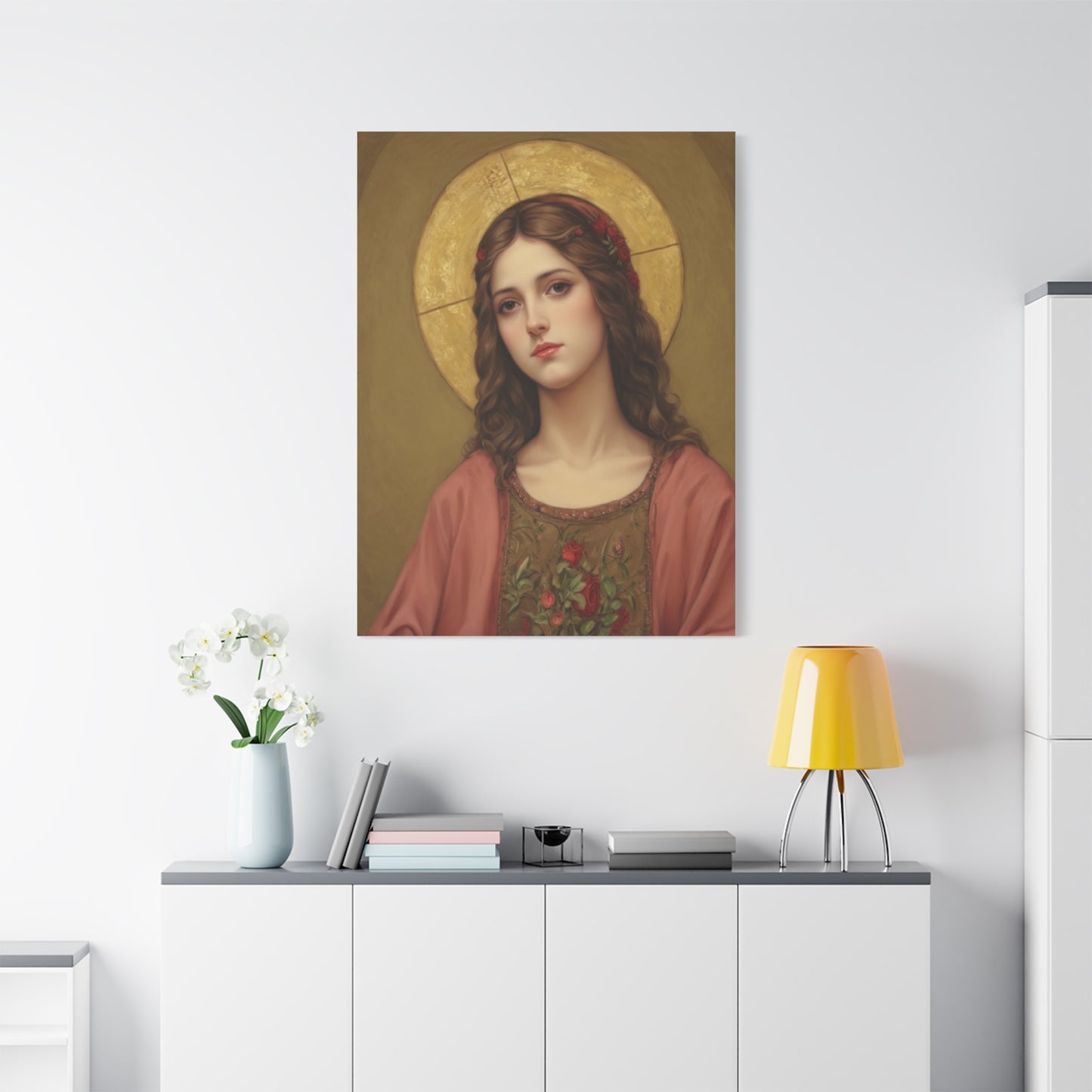 St. Eulalia of Merida Catholic Canvas Wall Art, Christian Decor