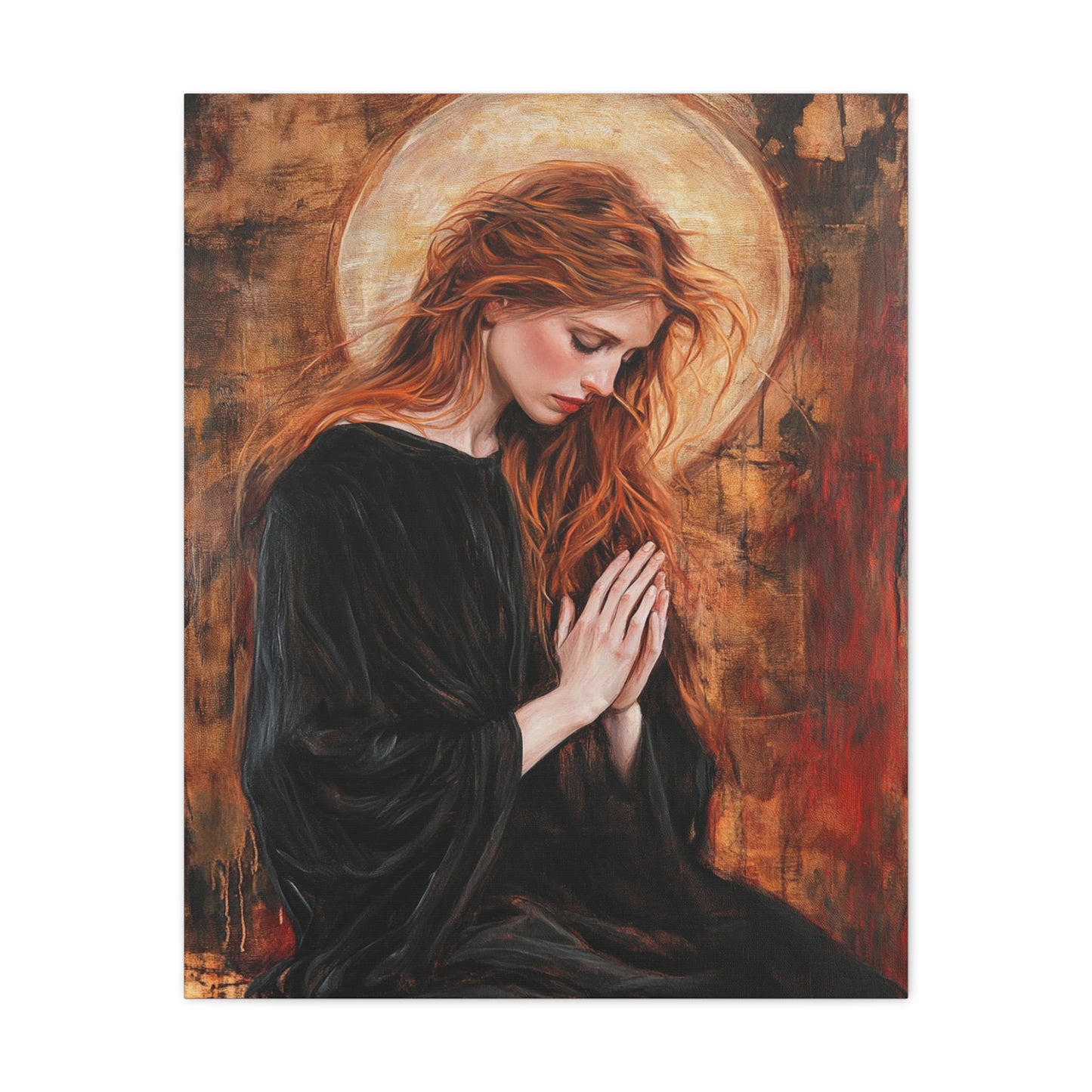 St. Mary Magdalene Catholic Canvas Wall Art, Christian Decor