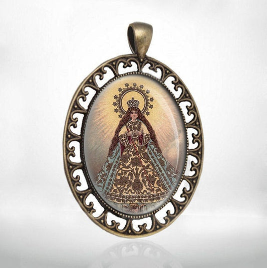 Virgin of Antipolo Mother Mary Religious Catholic Christian Medal Pendant Jewelry For Necklace