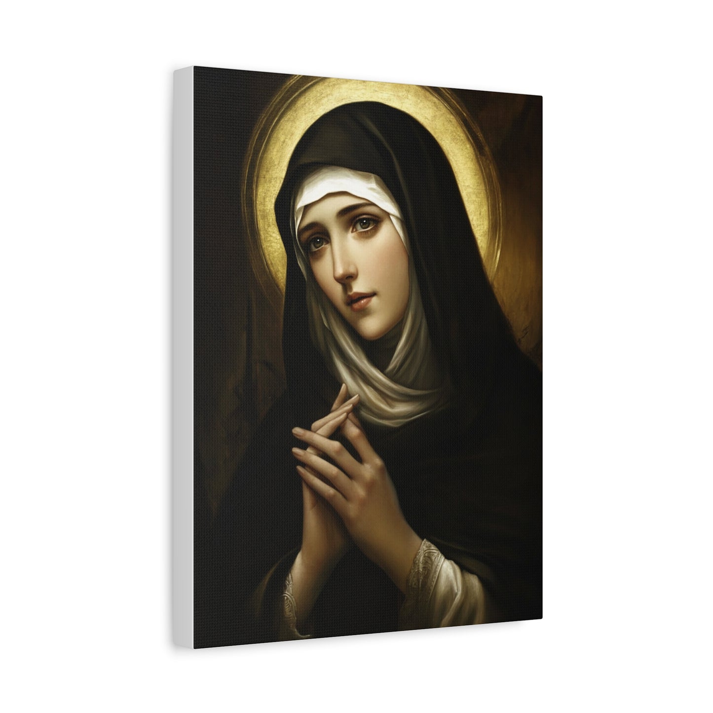 St. Bridget of Sweden Catholic Canvas Wall Art, Christian Decor