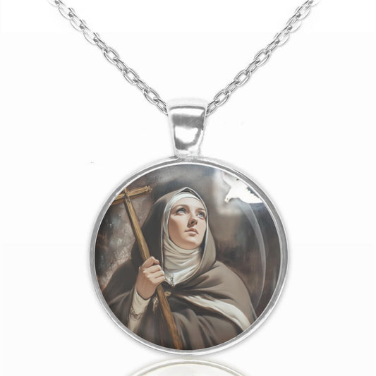 St. Teresa of Avila Saint Teresa of Jesus Catholic Necklace Medal Pendant