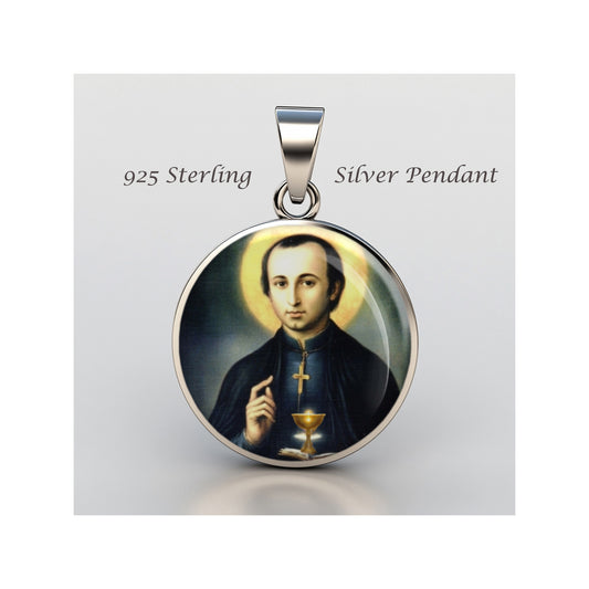 Saint Gaspar Del Bufalo Catholic sterling silver 925 Christian Medal Patron image 0
