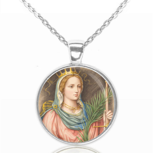 St. Catherine of Alexandria - Medal Pendant Necklace