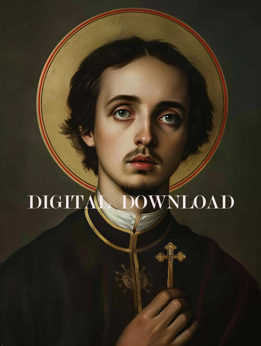 Saint John Chrysostom Digital Image Religious Art Print image 0