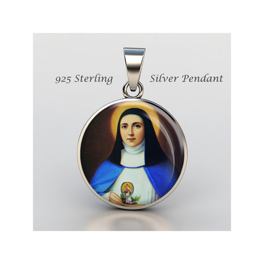 Saint Mariana De Jesus Torres Catholic sterling silver 925 Christian Medal image 0