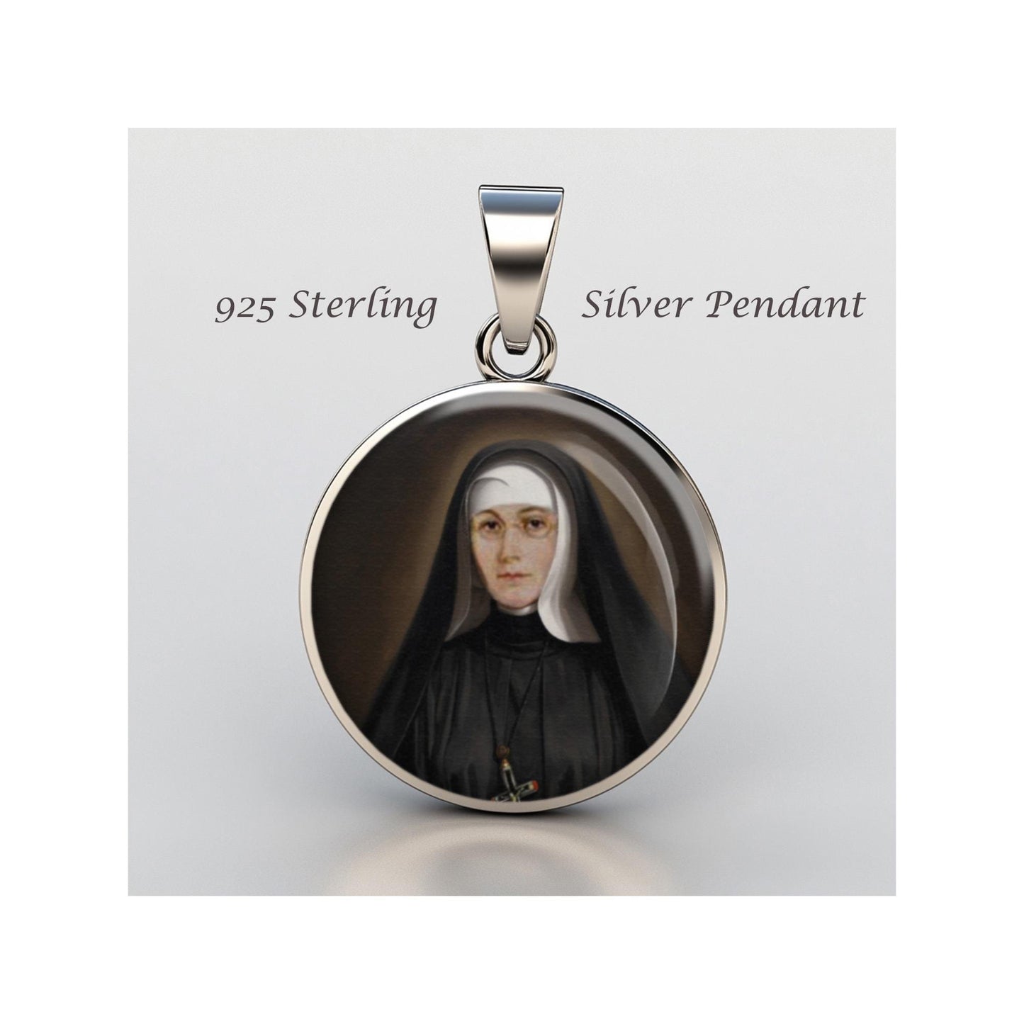 Saint Marie Rose Durocher Blessed Religious Devotional sterling silver 925 Christian Medal