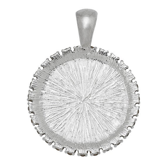 St Aristides Christian Catholic Silver Tone Medal Pendant Religious Jewelry