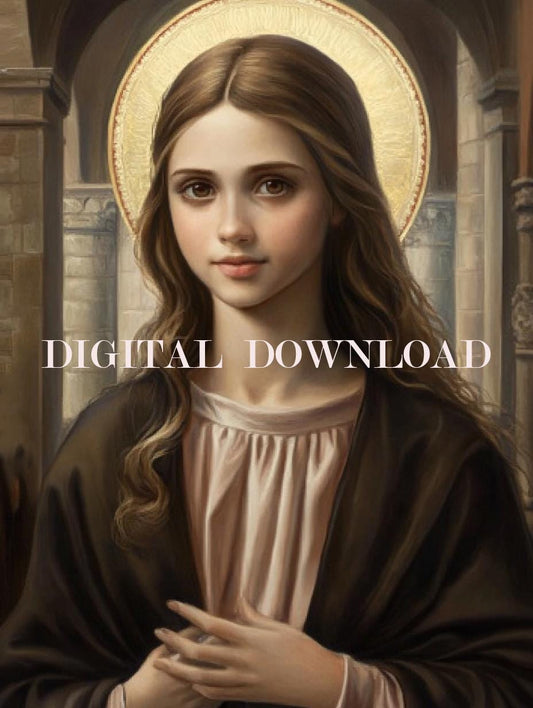 Saint Eulalia Religious Art Digital Image Custom Print image 0