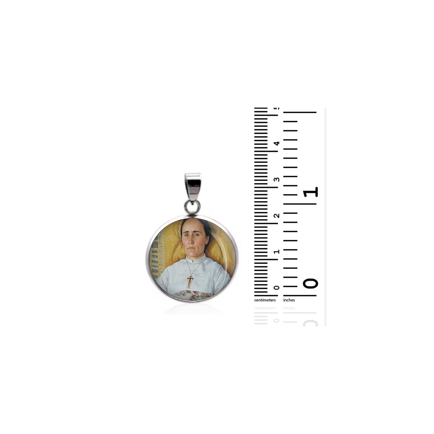 Saint Blessed Anna Schaffer Catholic sterling silver 925 Christian Medal Patron image 1