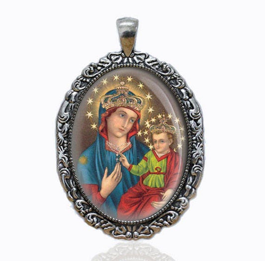 Our Lady of Consolation Mother Mary Medal Catholic Jewelry NEW